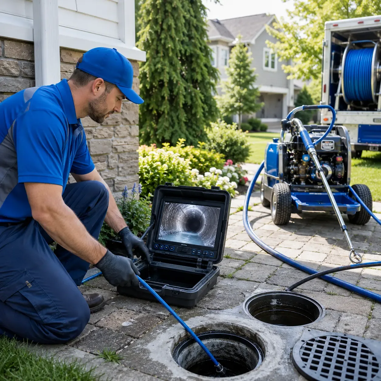 Outdoor drain cleaning professionals serving Guy, TX
